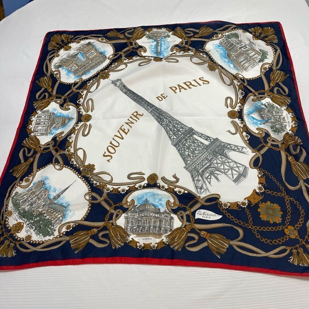 Souvenir De Paris  Patricia Paris Scarf Made Italy